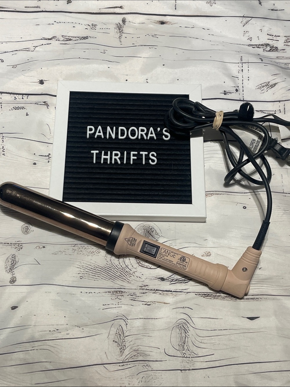 L’ange Ondulè Titanium Curling Wand Model HY015B 32mm (1.25”) Preowned